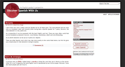 Desktop Screenshot of discoverspanishwithus.com
